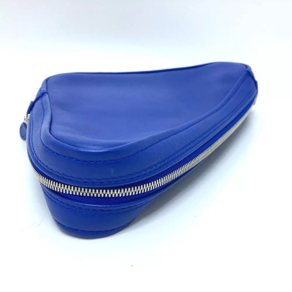 BALENCIAGA 476976 Triangle Clutch bag pouch accessory case blue/SilverHardware - Picture 8 of 14